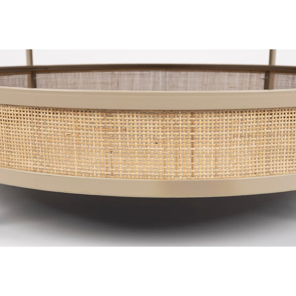 Tavolino da salotto rotondo beige/di colore naturale ø 80 cm Makoto – White Label-image-4