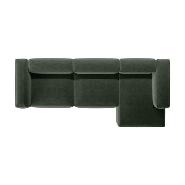 Divano angolare verde (con penisola a destra/con chaise lounge) Bergamo – Cosmopolitan Design-image-3
