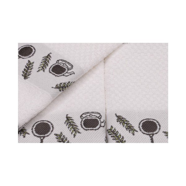 Set di 6 asciugamani in cotone beige Beyaz Kanaro, 30 x 50 cm - Foutastic-image-2