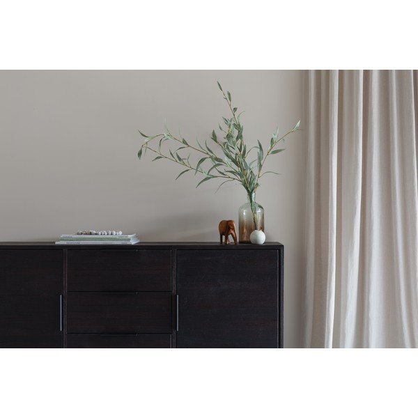 Cassettiera bassa marrone in teak 135x82 cm Webster - White Label-image-1