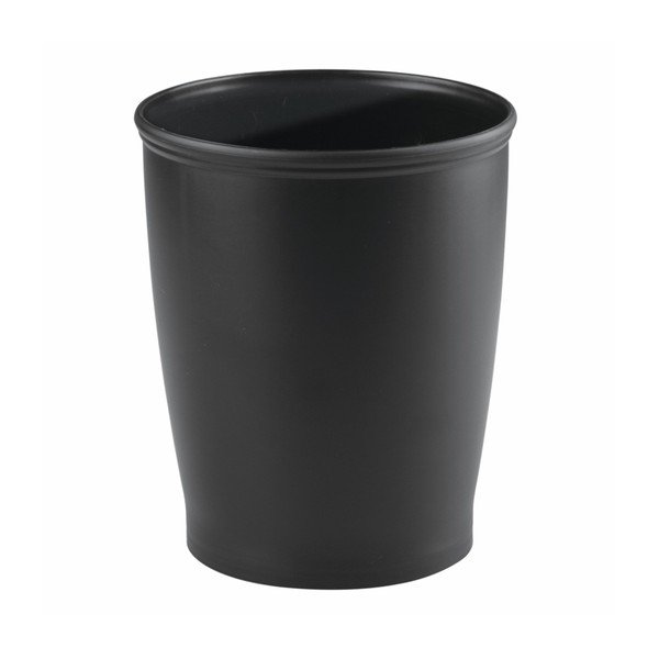 Černý odpadkový koš InterDesign Kent, 5 l