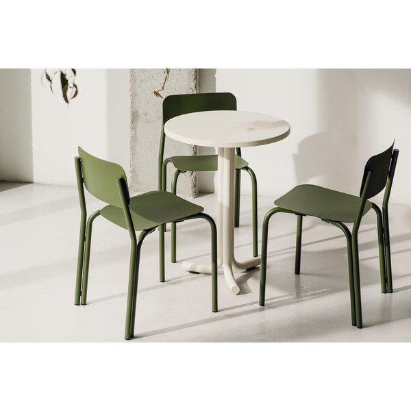 Tavolo da pranzo da giardino rotondo in metallo ø 59 cm Nokk – noo.ma-image-3