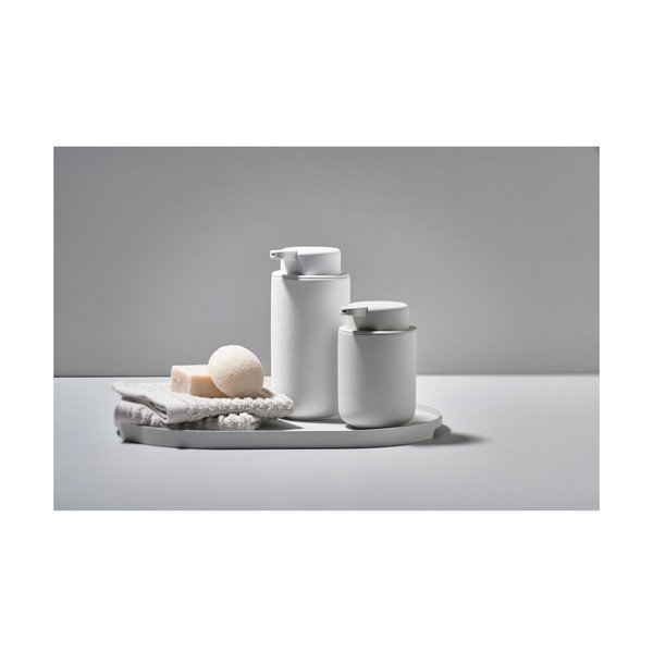 Dispenser di sapone in gres bianco 450 ml Ume - Zone-image-4