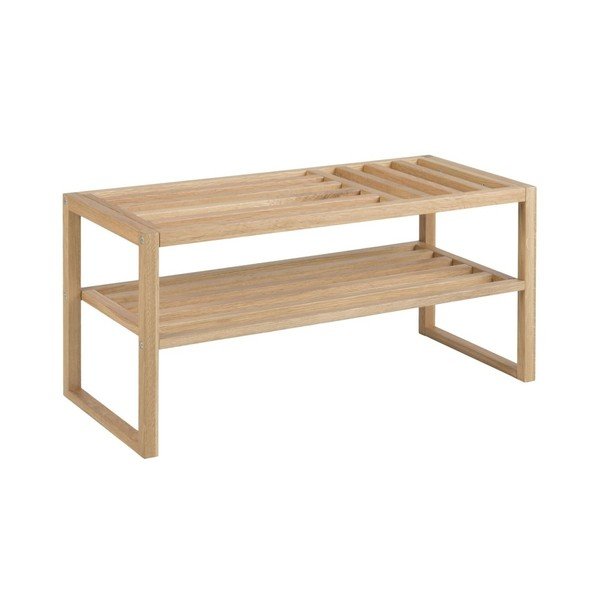 Panchina in legno di quercia Cavan, lunghezza 90 cm - Actona-image-2