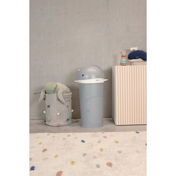Cestini in plastica grigio scuro per pannolini 25 l Whale - Kindsgut-image-1