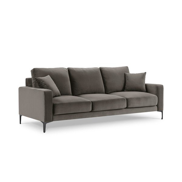 Divano in velluto grigio, 220 cm Harmony - Kooko Home-image-2