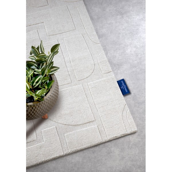 Passatoia color crema in lana intrecciata a mano 80x250 cm Alexis - Villeroy&Boch-image-2