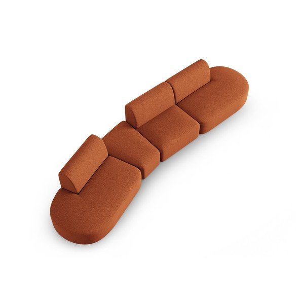 Divano arancione 412 cm Shane - Micadoni Home-image-4
