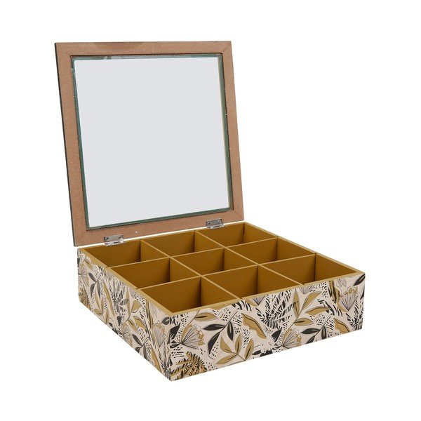 Scatola da tè in legno beige Solor - Sema-image-2