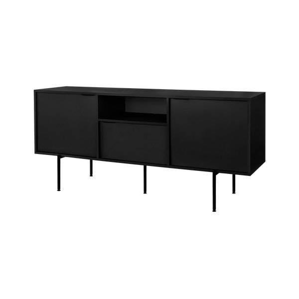 Mobile TV nero 180x79x50 cm Bau – noo.ma