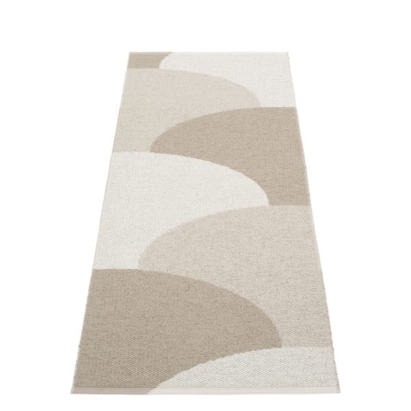 Passatoia da interno/esterno beige 70x180 cm Hill Dark Linen – Pappelina