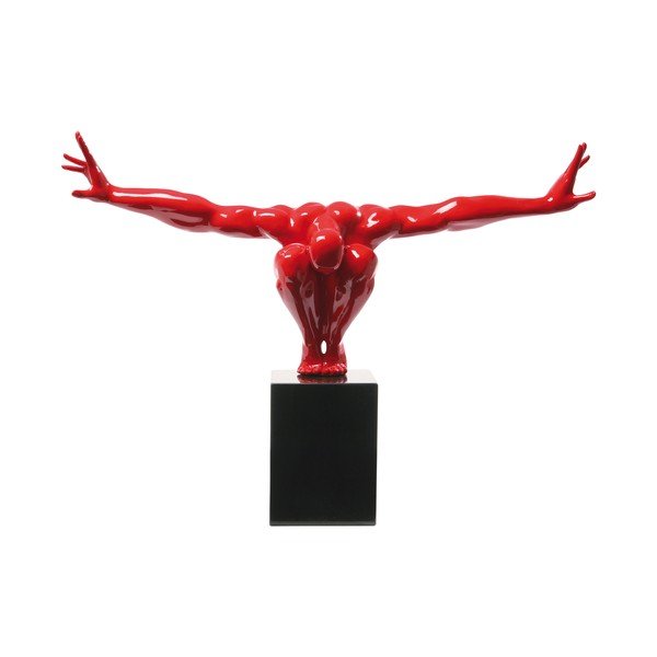 Statua decorativa rossa Atleta, 75 x 52 cm - Kare Design-image-2