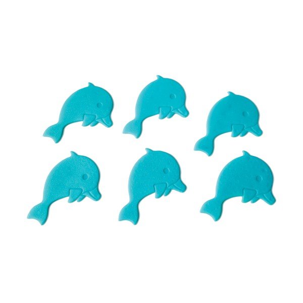 Set di tappetini antiscivolo per bambini 6 pz per la vasca 12x8 cm Dauphins – Spirella