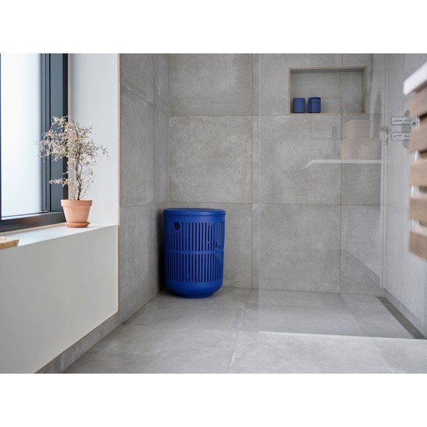 Cesto portabiancheria in plastica blu 60 l Ume - Zone-image-1