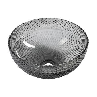 Lavabo rotondo nero in vetro ø 39,5 cm Marac – Sapho