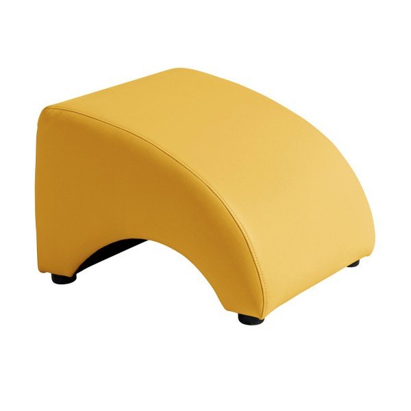 Sgabello Brandford in similpelle gialla - Max Winzer