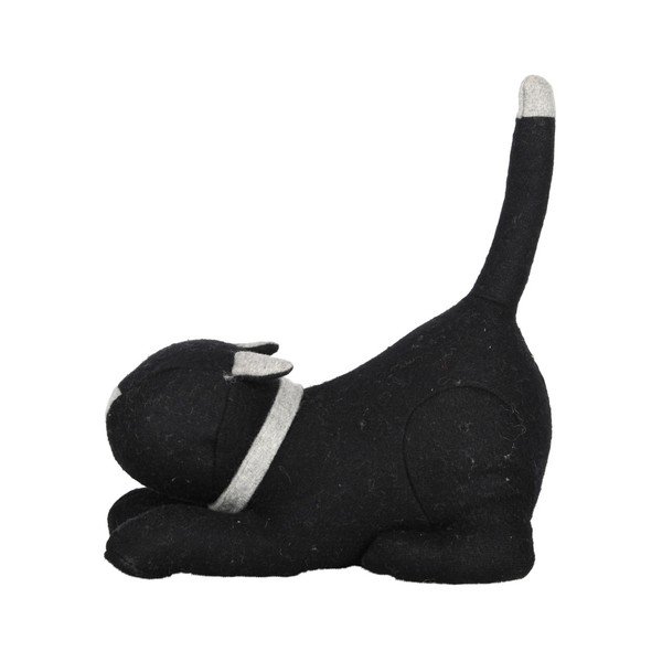 Černá zarážka na dveře Esschert Design Cat-image-1