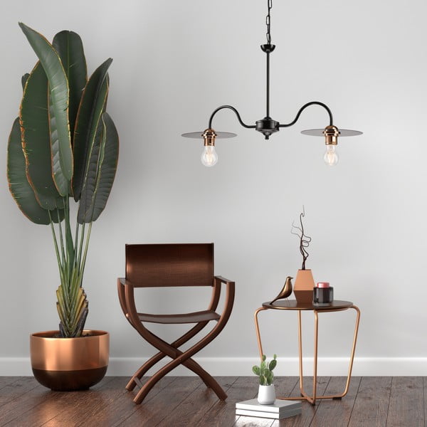 Apparecchio a sospensione nero Alice - LAMKUR-image-1