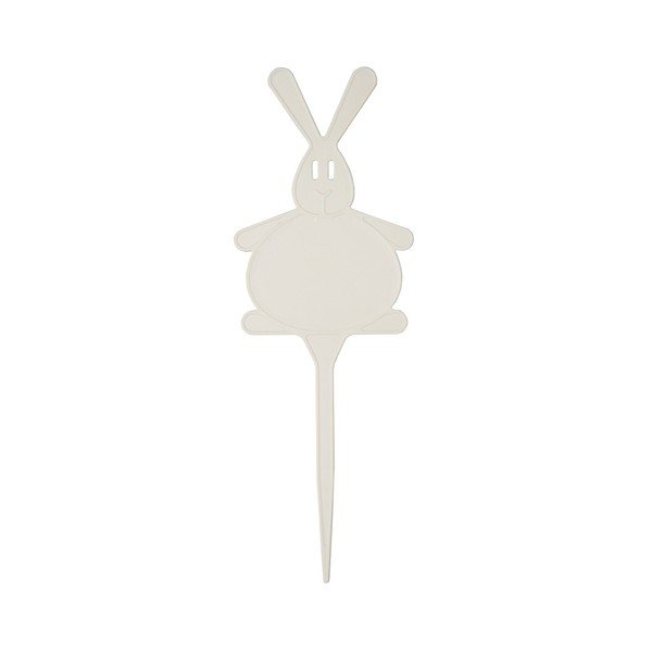 Tappo per vaso da fiori Bunny bianco e crema - Plastia