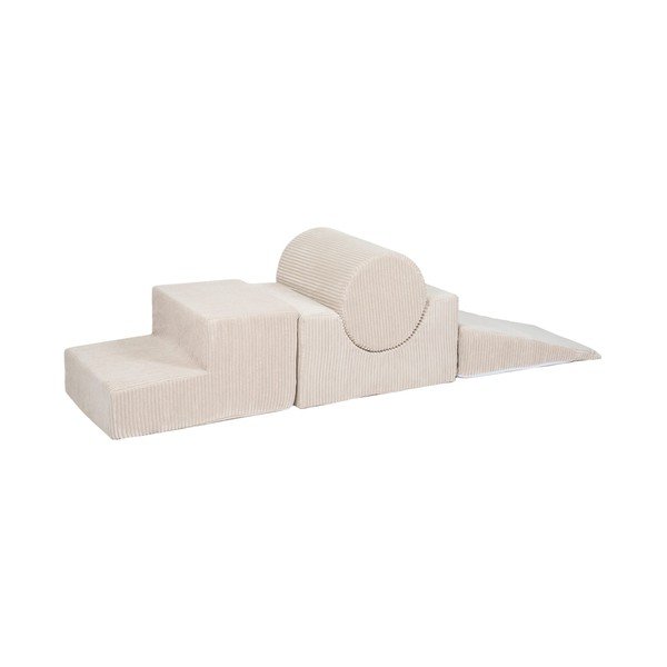 Gioco per psicomotricità color crema in velluto a coste 4 pz altezza totale 30 cm 45x170 cm Montessori – Meowbaby