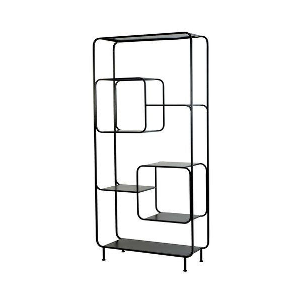 Libreria in metallo nero 100x206 cm Winston - Light & Living-image-2