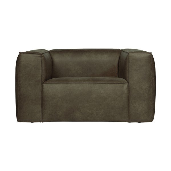 Poltrona in similpelle verde scuro Bean - WOOOD