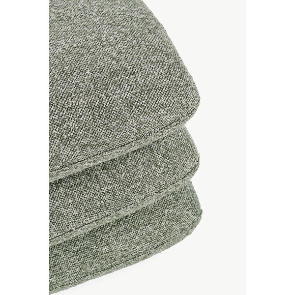 Poggiapiedi verde con rivestimento in bouclé Antara – Bizzotto-image-4