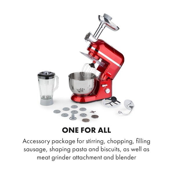 Robot da cucina multifunzione rosso Lucia Elegance - Klarstein-image-2