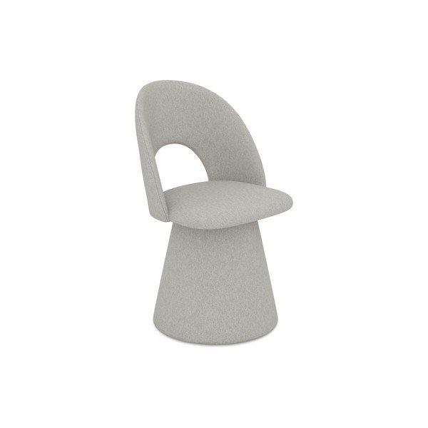 Sedia da pranzo grigio chiaro in imbottito Kalo – Makamii