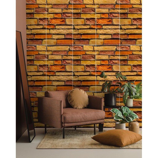 Set di pannelli adesivi per muro 6 pz 30x60 cm Brick Wall – SP TREND-image-1