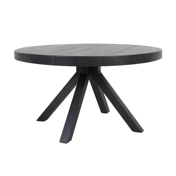 Tavolo da pranzo rotondo nero 140x140 cm Muden - Light & Living