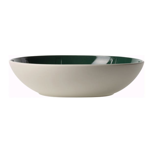 Piatto da portata in porcellana bianca e verde Villeroy & Boch Leaf, ⌀ 26 cm it's my match - Villeroy&Boch-image-2