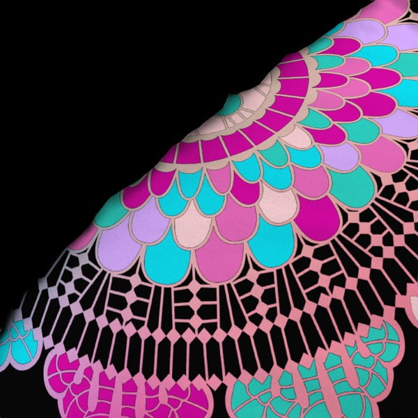 Set copripiumino e federa nero in cotone per letto singolo 140x200 cm Porte Bonheur – douceur d'intérieur-image-4