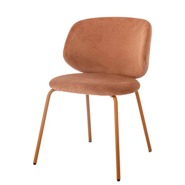 Set di sedie da pranzo in velluto arancione 2 pz Ponte - Bloomingville-image-3