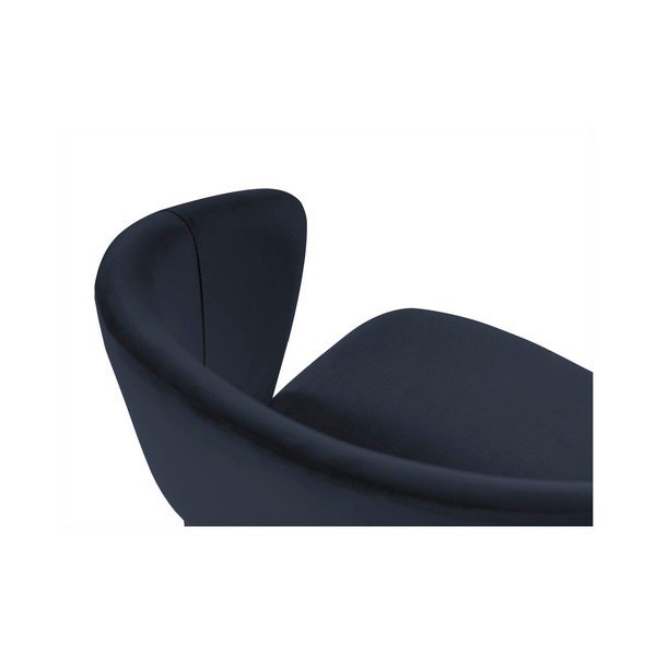 Sedia da pranzo blu scuro con rivestimento in velluto Elpis - Windsor & Co Sofas-image-3