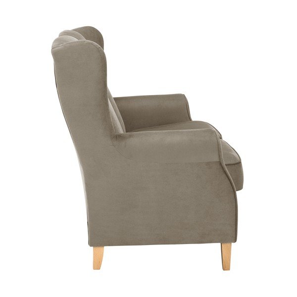 Divano in velluto marrone , 139 cm Lorris - Max Winzer-image-4