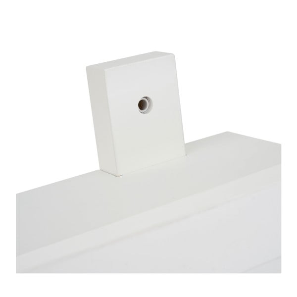 Appendiabiti da parete in bambù bianco con ripiano - Casa Selección-image-3