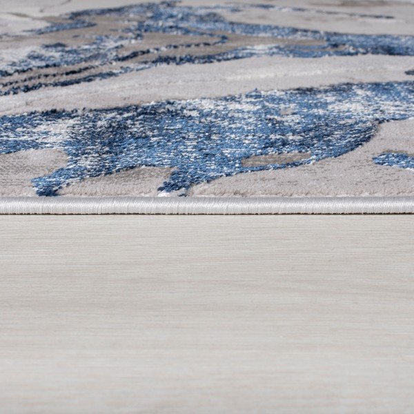 Tappeto blu/grigio 80x150 cm Marbled - Flair Rugs-image-2