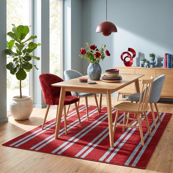 Tappeto rosso/blu 160x230 cm Riviera – ESTE-image-3