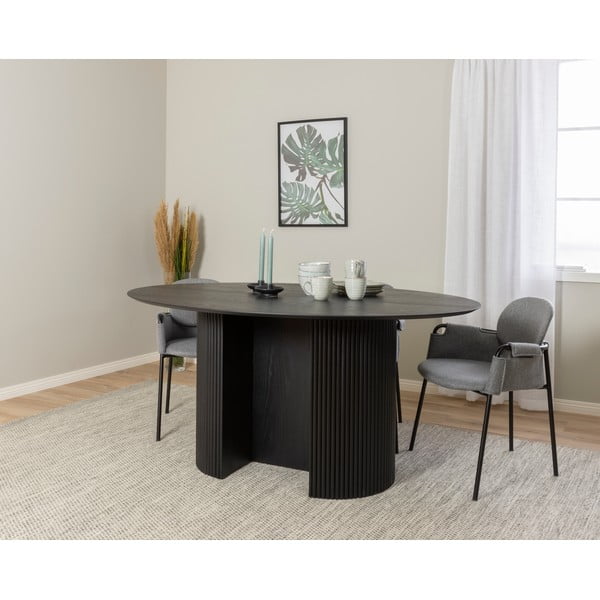 Tavolo da pranzo in frassino decorato 160x110 cm Rod - Tenzo-image-1