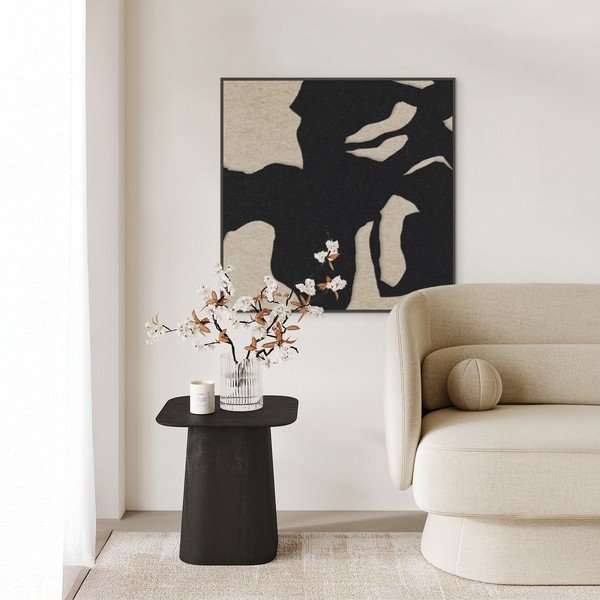 Dipinto in 3D con cornice inclusa/fonoassorbente 102x102 cm Silent Shadow 1 – Malerifabrikken-image-1