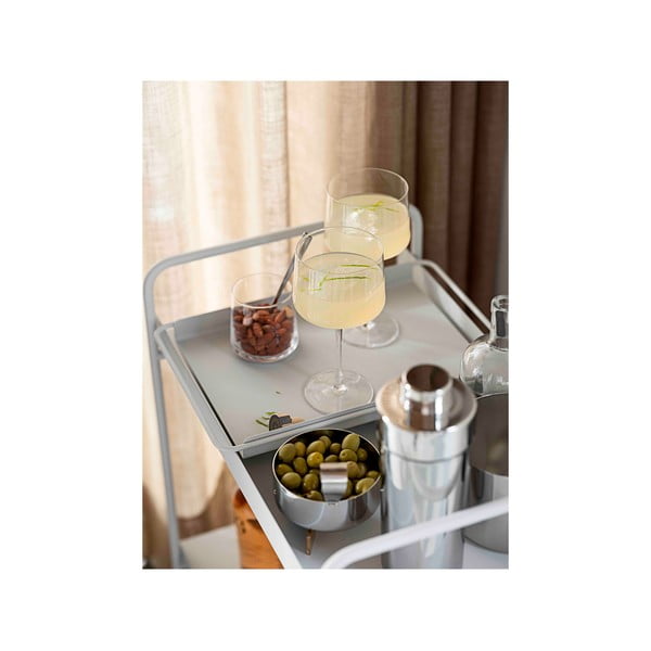 Tavolo da portata in metallo su ruote 40,5x61 cm A-Cocktail - Zone-image-1