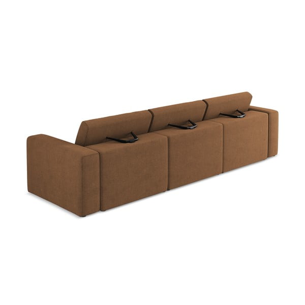 Divano componibile marrone 314 cm Kalea – Makamii-image-3