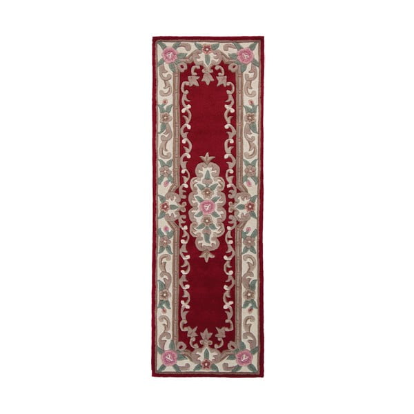 Tappeto in lana rossa 67x210 cm Aubusson - Flair Rugs