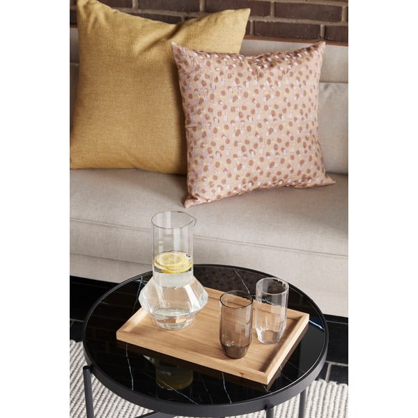 Cuscino giallo Nela, 60 x 60 cm - Hübsch-image-1