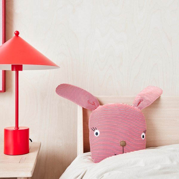 Lampada da tavolo rossa in metallo (altezza totale 50 cm) Kasa – OYOY Living Design-image-1