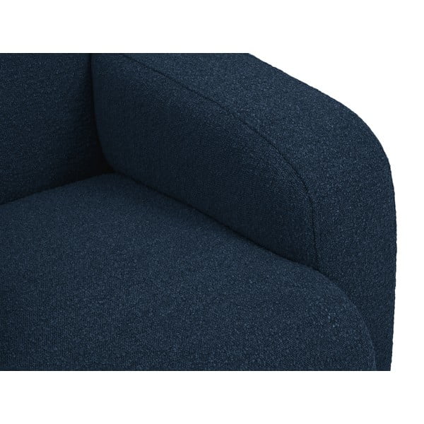 Divano in tessuto bouclé blu scuro 170 cm Molino - Micadoni Home-image-1