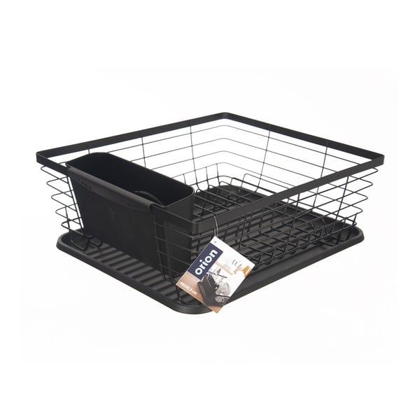 Scolapiatti nero in metallo 36x30,5 cm Radka - Orion-image-2