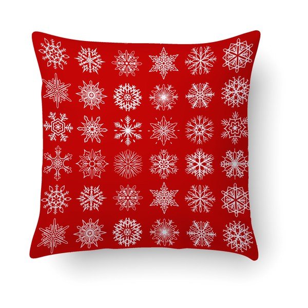 Červený polštář Crido Consulting Dreaming of Christmas, 40 x 40 cm