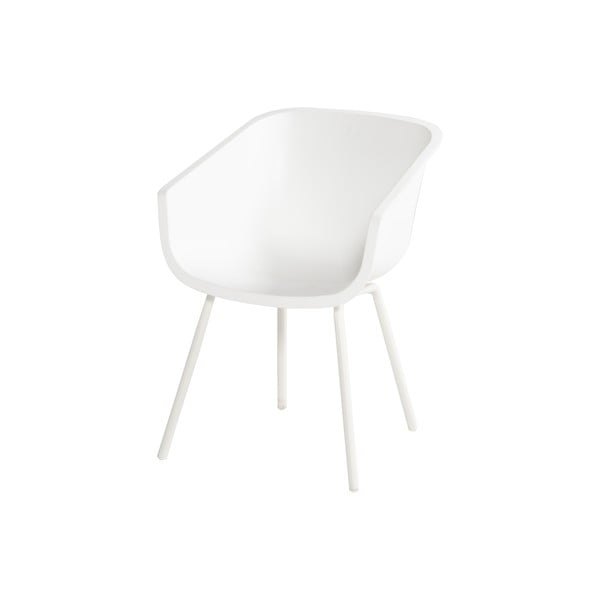 Set di 2 sedie da giardino in plastica bianca Amalia Alu Rondo - Hartman